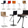 Modern Stylish Bar Stools With Leather Seats And Metal Frame Designs