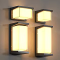 Modern Wall Sconces With Warm Yellow Light And Metal Frames For Home Wall Lighting