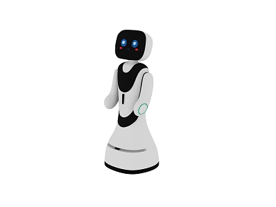 Interactive Amusement Equipment Robot With Friendly Design For Kids Entertainment 3d model