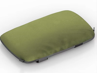 Green Fabric Chair Seat Cushion With Non Slip Base And Comfortable Design 3d model