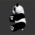Adorable Black And White Panda Plush Toy Sitting With Open Arms