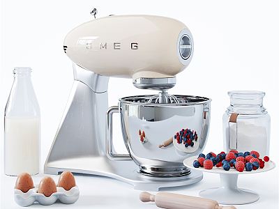 Modern Blender Kitchen Blender Fruit Milk Eggs 3d model