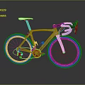 Teal BISSON Road Bike With White Seat And Black Handlebars Modern Design