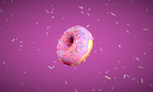 Modern Donuts 3d model