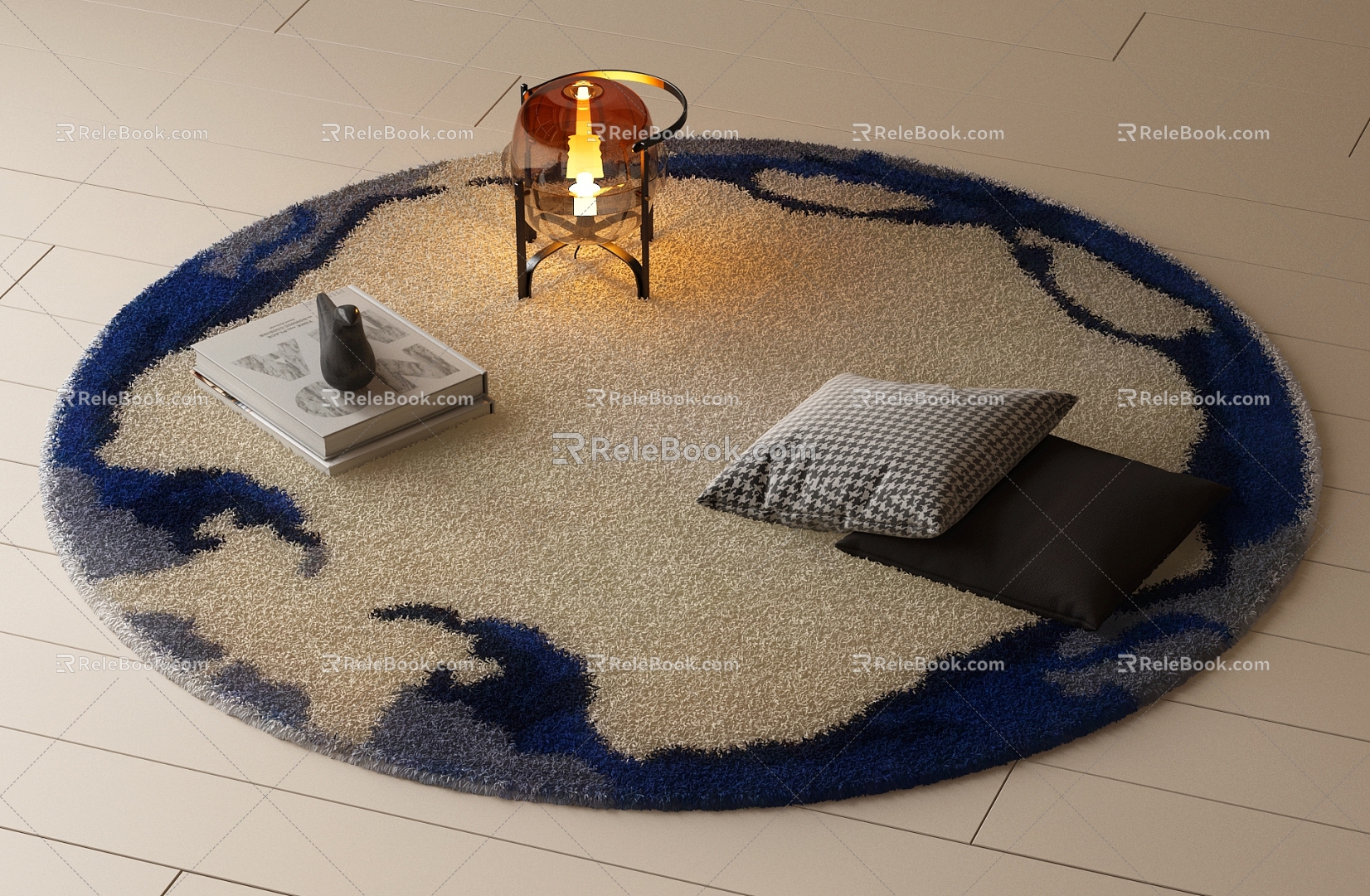 French Carpet Plush Carpet European Carpet American Carpet 3d model