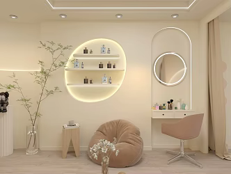 Qui Beauty Shop Cream Beauty Shop 3d model