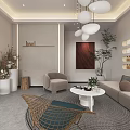 Modern Beauty Salon Interior Design With Comfortable Sofas Coffee Tables Pendant Lights And Plants