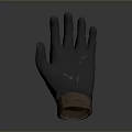 Dark Mesh Protective Glove with Brown Wrist Band for Household Daily Use