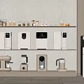 Water dispenser coffee machine water purifier direct drinking tea bar machine pipeline machine 3d model