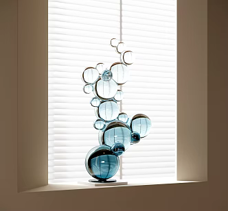 Acrylic sculpture ornaments 3d model