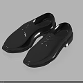 Minimalist Modern Black Leather Lace Up Shoes with Square Toe Design for Everyday Wear