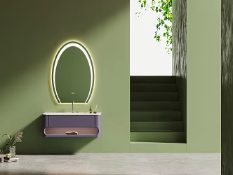 Modern bathroom cabinet 3d model