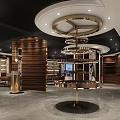 Hongdi Glasses Store Modern Entrance With Glass Doors Wooden Facade And Interior Display Area
