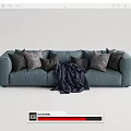 Modern Multiplayer Sofa Arflex Sofa 3d model