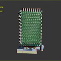 Vertical Perforated Component with Grid Surface and Base Stand Structure Design