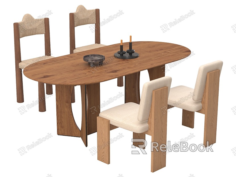 Quiet table and chair combination model