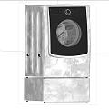 Modern Stainless Steel Front Load Washing Machine With Transparent Circular Window