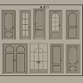 Elegant French Swing Doors With Various Designs And Glass Panels For Home Interiors