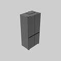 Modern Black Four Door Refrigerator Essential Kitchen Appliance For Home