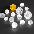 Modern Planet Light 3d model