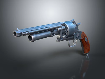 modern pistol revolver revolver semi-automatic pistol 3d model modern pistol revolver revolver semi-automatic pistol 3d model