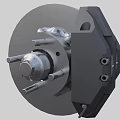 High Strength Industrial Equipment Brake System With Metal Disc And Caliper Components