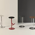 Modern Assorted Design Bar Stools with Black Red Wooden Metal Finishes