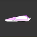 Futuristic Purple Geometric Car Model With Sleek Design And Shiny Reflection