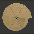 Decorative Wooden Furniture Featuring Multiple Rotating Layers Sturdy Pillar And Circular Base