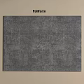 Pollform Square Rug Featuring Modern Gray Textured Pattern for Interior Decoration 3d model