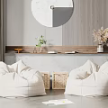Modern Lazy Sofa Lazy Sofa Combination 3d model