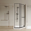 Modern shower room shower cubicle shower partition glass partition shower head 3d model