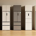 Modern Refrigerators With Various Colors And Styles On Display For Kitchen