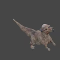 Game Movie Dinosaur Character With Spiked Head And Scaly Textured Skin