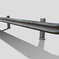 Railway guardrail 3d model