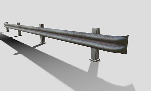 Railway guardrail 3d model