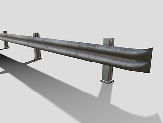 Railway guardrail 3d model