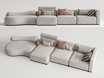 Modern Multiplayer Sofa 3d model