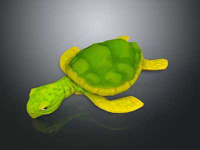 Turtle Cartoon Turtle Snapping Turtle Chickpees Reptiles Cold Bloods Reptiles Game Animals Cartoon Animals 3d model