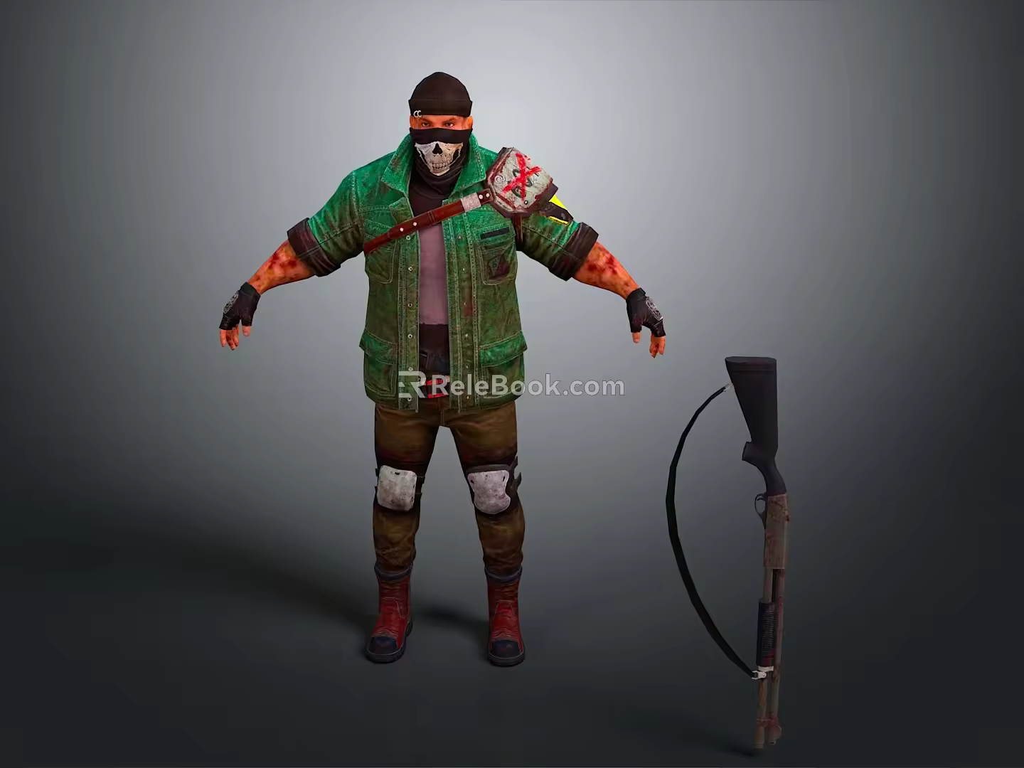 Ranger Ronin Swordsman Martial Arts Hunter Ancient Hunter Hero Assassin Killer Tramp 3d model