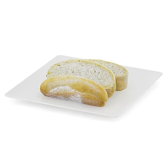 Food Bread Cake 3d model