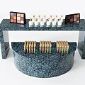 Modern Display Table Cosmetic Lipstick Display Table Decorative Table 3d model