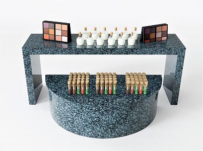 Modern Display Table Cosmetic Lipstick Display Table Decorative Table 3d model