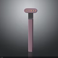 Food Preparation Tool Pink Handheld Mixer With Dots Design On Dark Background