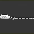 White Elegant Pendant Necklace With Delicate Chain And Intricate Design