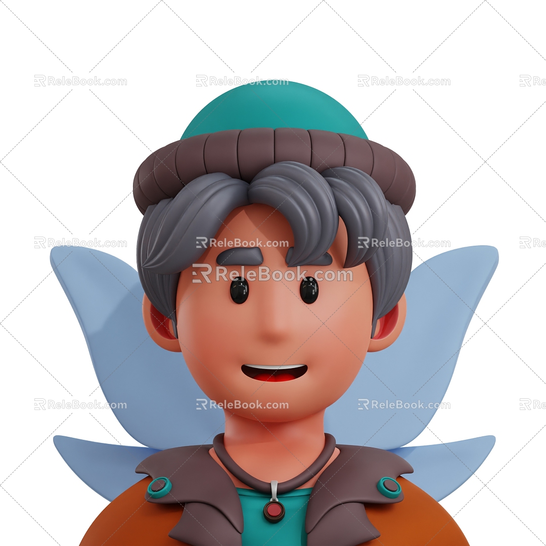 Modern Anime Characters Cartoon Characters Cartoon Avatar 3d model