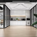 Modern Break Room Interior With World Map Wall Art Sofa And Coffee Table