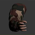 Detailed Human Arm Model With Camouflage Pattern And Realistic Hand Design 3d model