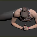 Woman Practicing Yoga Tree Pose In Sportswear With Hands In Prayer Position