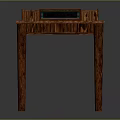 Handcrafted Wooden Table With Smooth Blue Tabletop And Intricate Carved Legs For Home Decor Accent